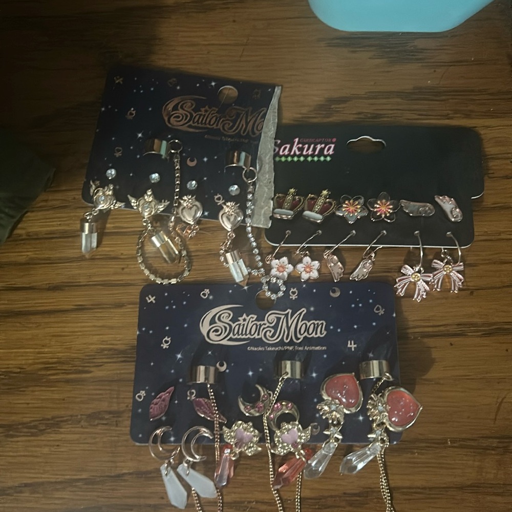 Sailor moon Card captor Sakura earring lot